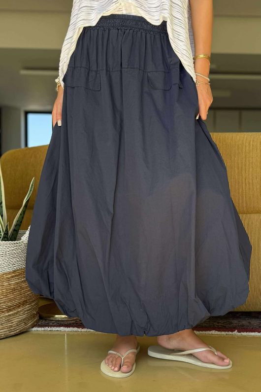 The Moxie Bubble Skirt Navy
